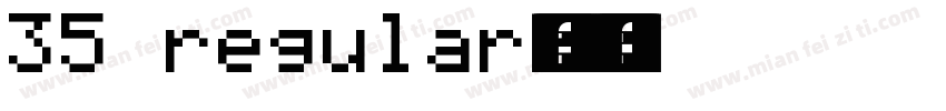 35 regular字体下载字体转换